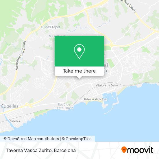 Taverna Vasca Zurito map