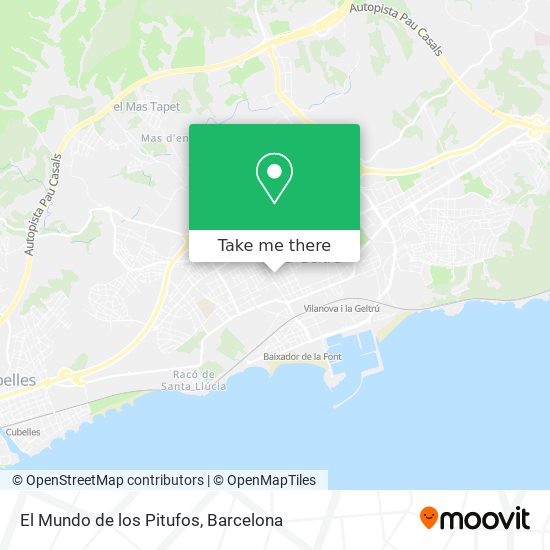 El Mundo de los Pitufos map