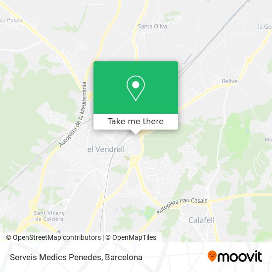 Serveis Medics Penedes map