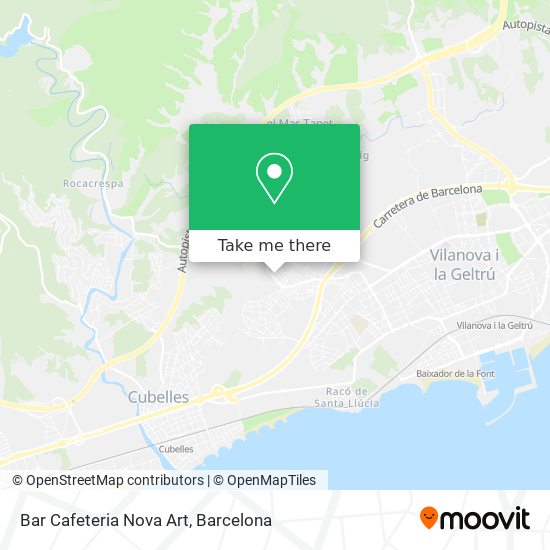 Bar Cafeteria Nova Art map