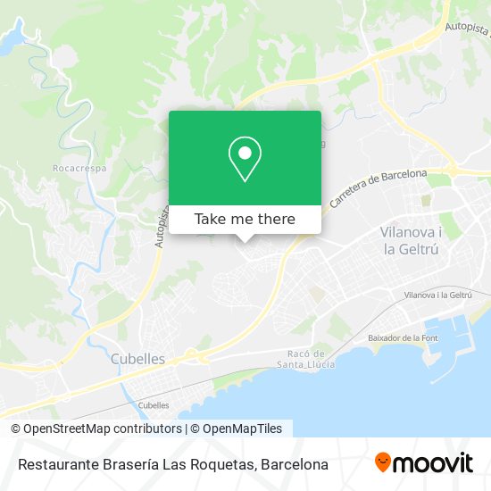 Restaurante Brasería Las Roquetas map
