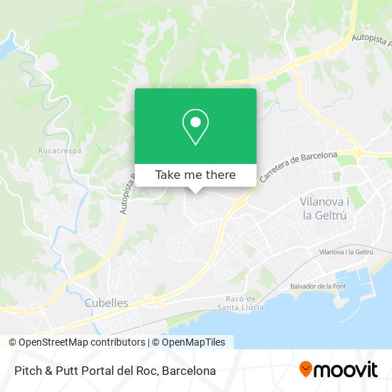 Pitch & Putt Portal del Roc map