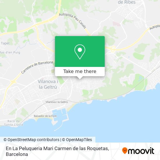 mapa En La Peluqueria Mari Carmen de las Roquetas