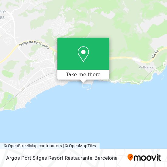 Argos Port Sitges Resort Restaurante map