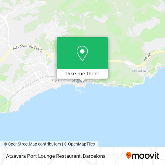 Atzavara Port Lounge Restaurant map