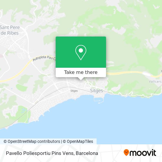 Pavello Poliesportiu Pins Vens map