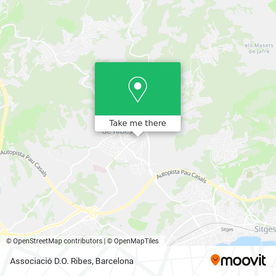 Associació D.O. Ribes map