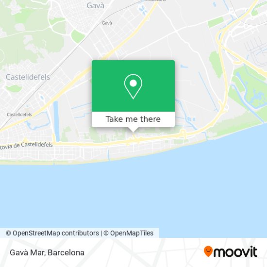 Gavà Mar map