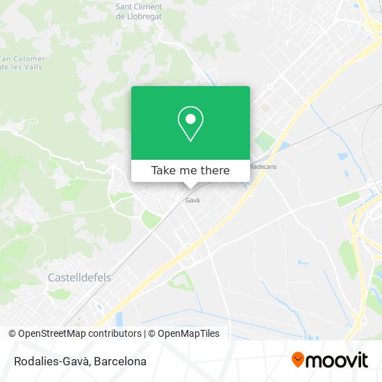 mapa Rodalies-Gavà