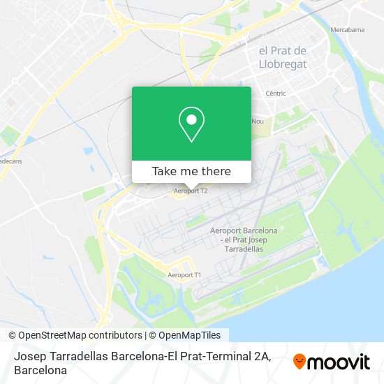 Josep Tarradellas Barcelona-El Prat-Terminal 2A map