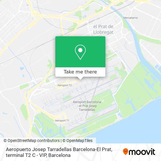 Aeropuerto Josep Tarradellas Barcelona-El Prat, terminal T2 C - VIP map