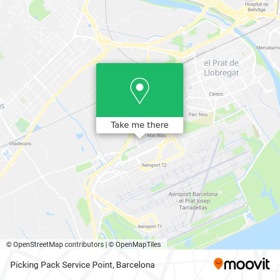 mapa Picking Pack Service Point