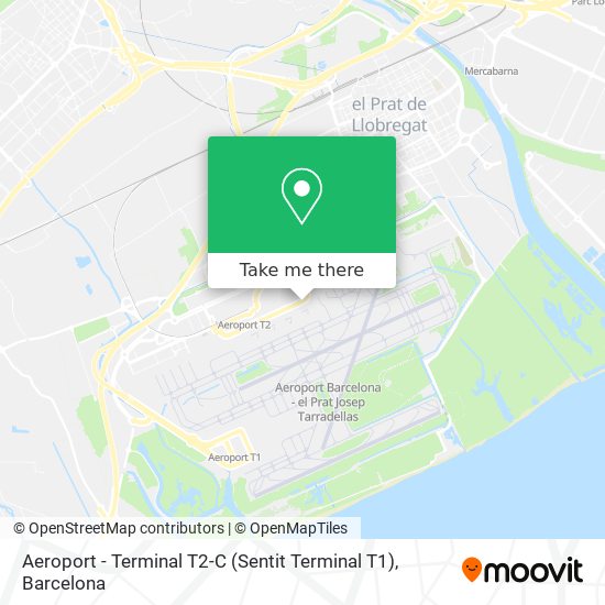 Aeroport - Terminal T2-C (Sentit Terminal T1) map