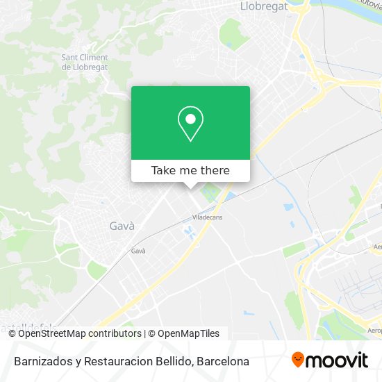 Barnizados y Restauracion Bellido map