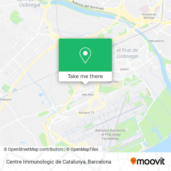 Centre Immunologic de Catalunya map