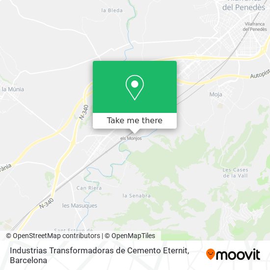 Industrias Transformadoras de Cemento Eternit map