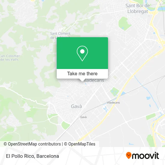 El Pollo Rico map