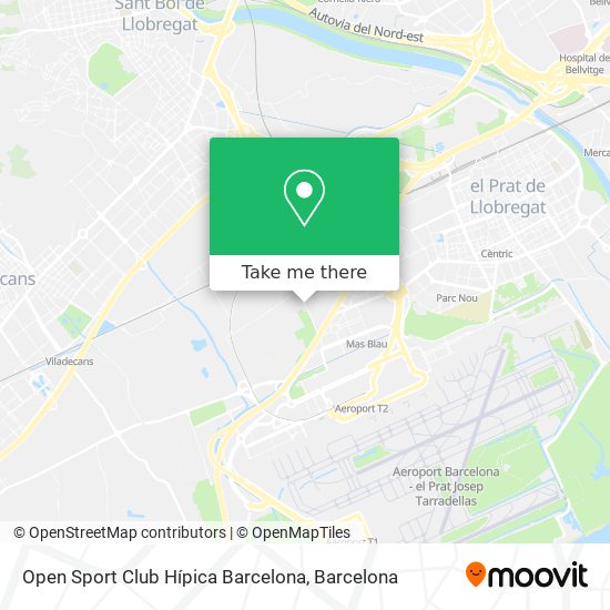 Open Sport Club Hípica Barcelona map