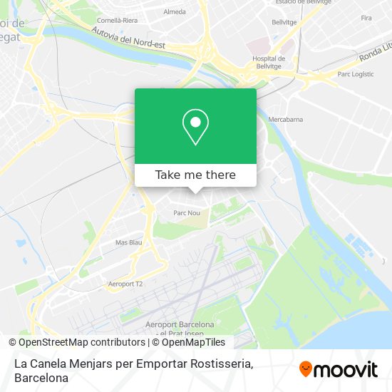 La Canela Menjars per Emportar Rostisseria map