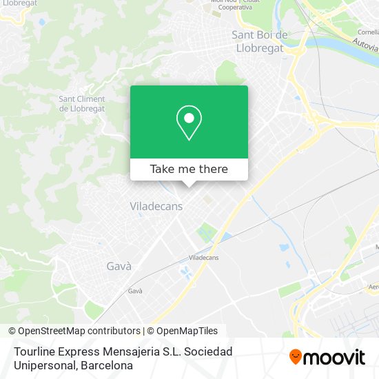 Tourline Express Mensajeria S.L. Sociedad Unipersonal map