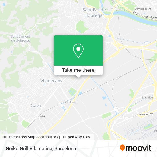 Goiko Grill Vilamarina map