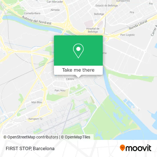 mapa FIRST STOP