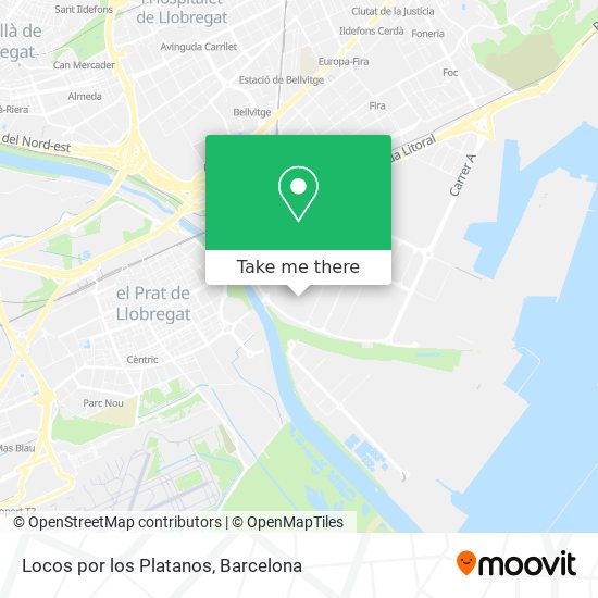 Locos por los Platanos map