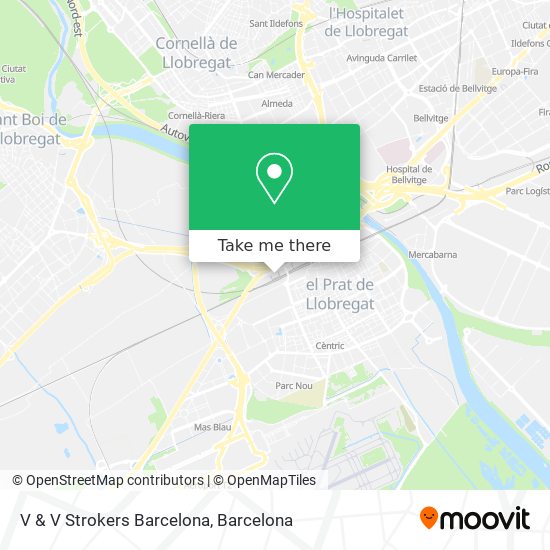 V & V Strokers Barcelona map