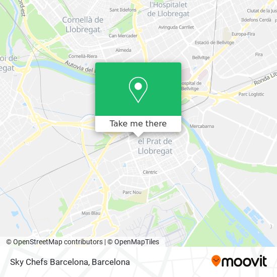 Sky Chefs Barcelona map