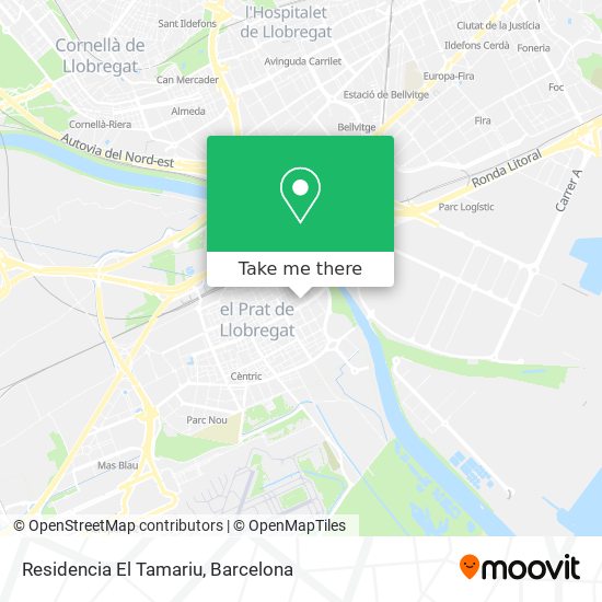 Residencia El Tamariu map