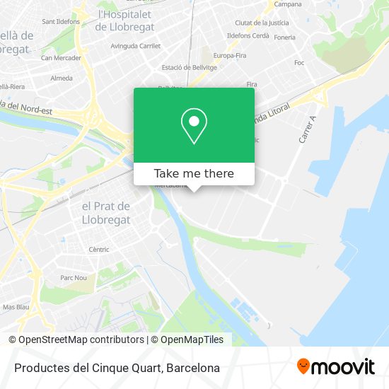 Productes del Cinque Quart map
