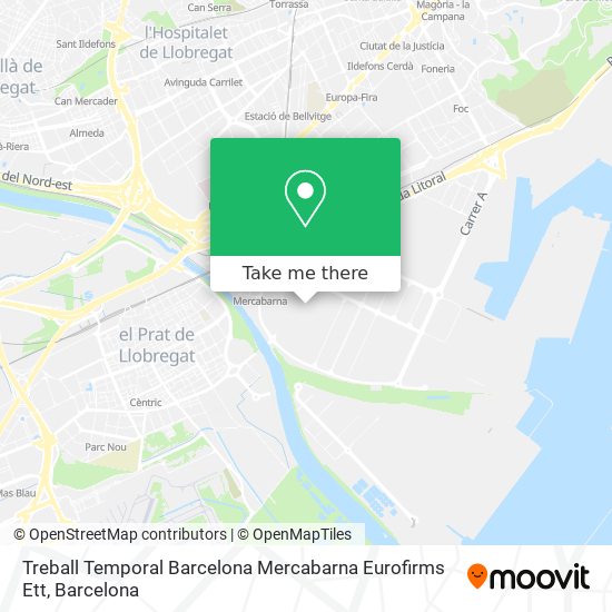 Treball Temporal Barcelona Mercabarna Eurofirms Ett map