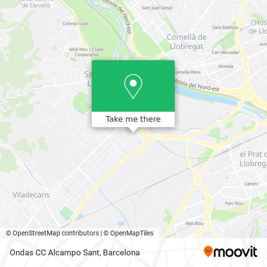 Ondas CC Alcampo Sant map