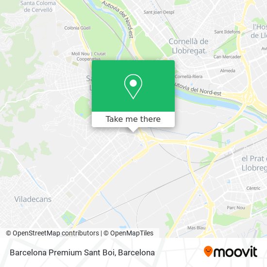 Barcelona Premium Sant Boi map
