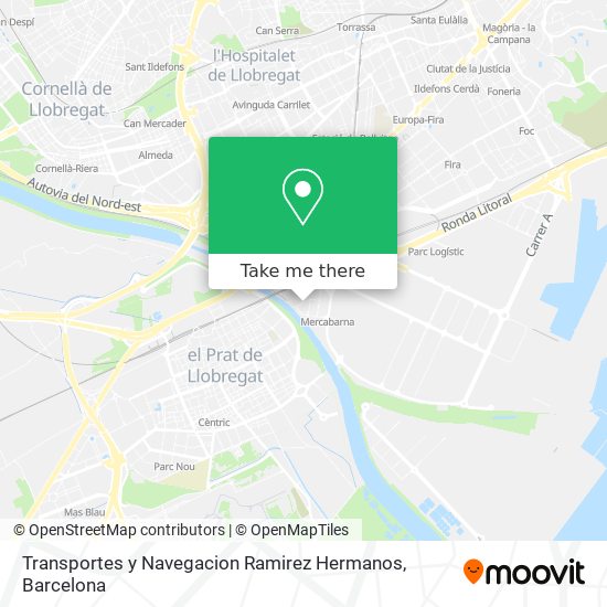 Transportes y Navegacion Ramirez Hermanos map