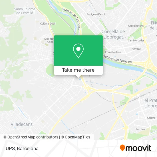UPS map