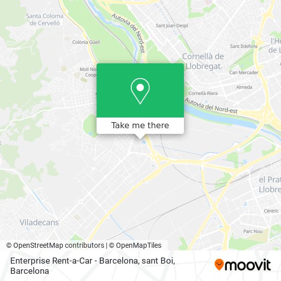 Enterprise Rent-a-Car - Barcelona, sant Boi map