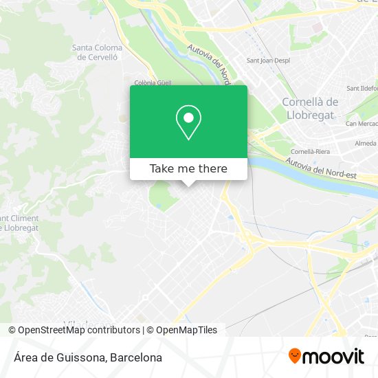 Área de Guissona map
