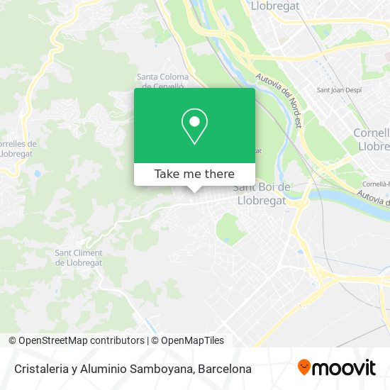 Cristaleria y Aluminio Samboyana map