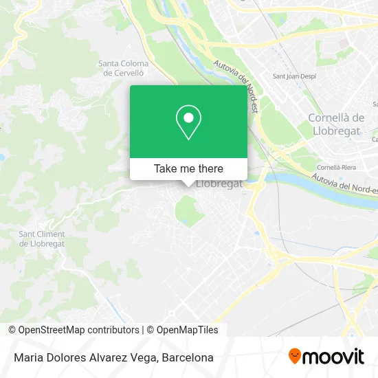 Maria Dolores Alvarez Vega map
