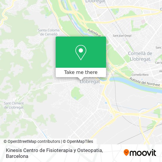 Kinesis Centro de Fisioterapia y Osteopatia map