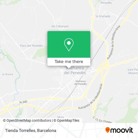 Tienda Torrelles map