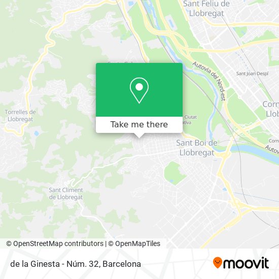 de la Ginesta - Núm. 32 map