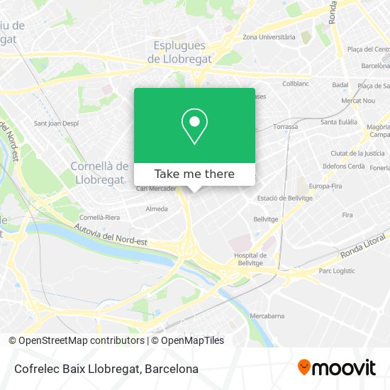 Cofrelec Baix Llobregat map