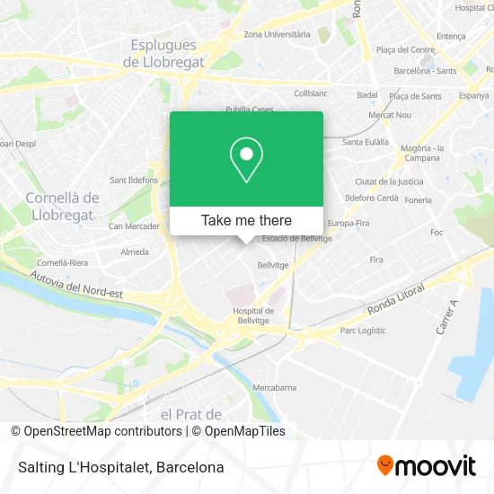 Salting L'Hospitalet map