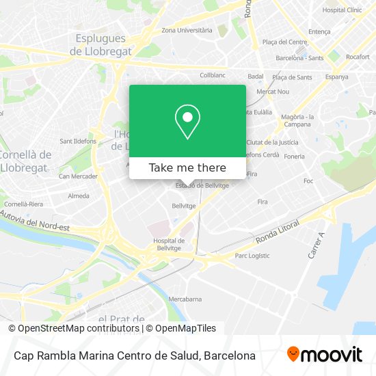 Cap Rambla Marina Centro de Salud map