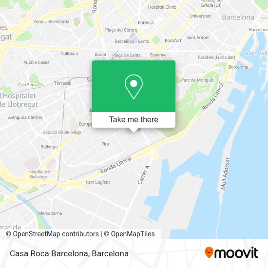 Casa Roca Barcelona map