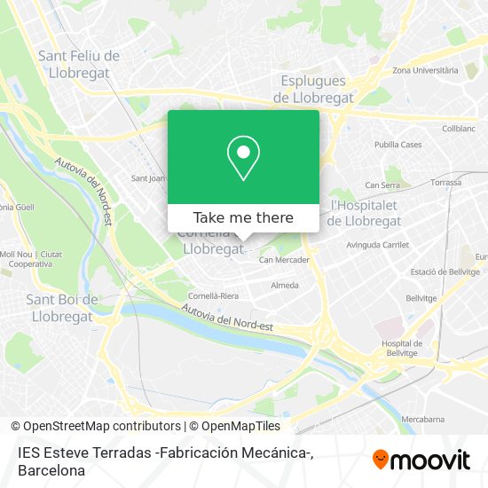 IES Esteve Terradas -Fabricación Mecánica- map