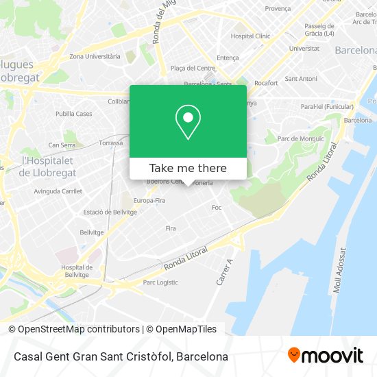 Casal Gent Gran Sant Cristòfol map