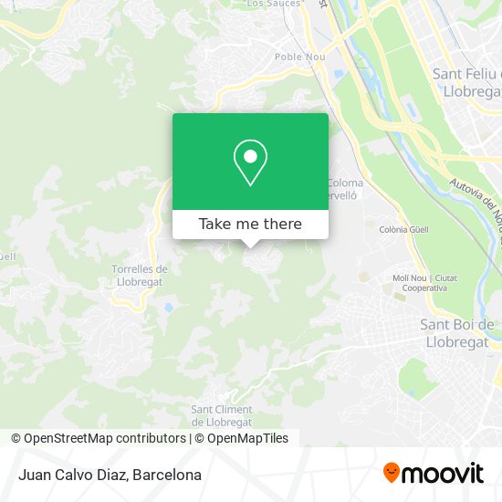 Juan Calvo Diaz map